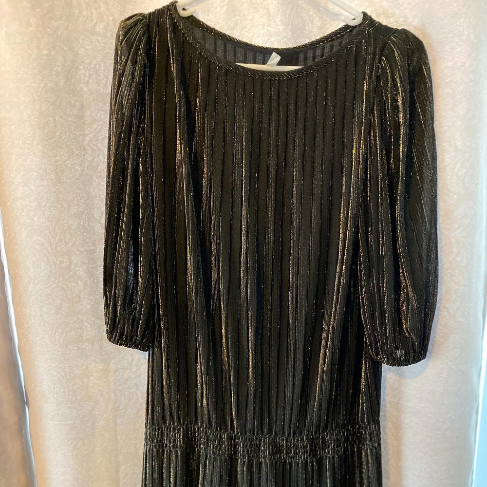 Vintage gold and black party dress
